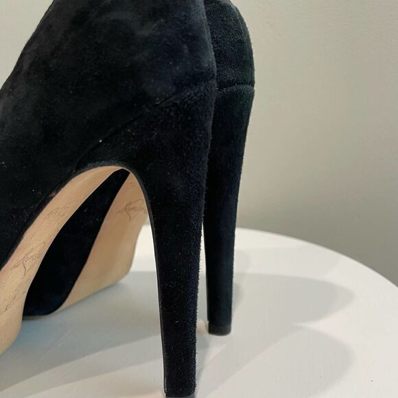 Sam Edelman Yasmine Black Suede Heels - Size: 7.5 - Picture 8 of 14